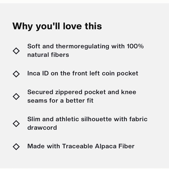 PAKA Apparel Breathe Jogger Cream White Women’s Large Alpaca, Tencel, Cotton - Picture 16 of 16